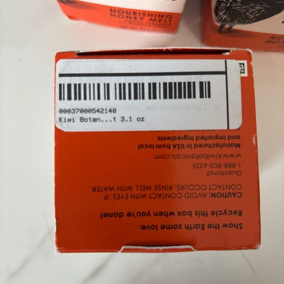 (3) Kiwi Botanicals Nourishing Honey Melt Facial Cleanser w/ Manuka Honey NEW - Picture 6 of 6